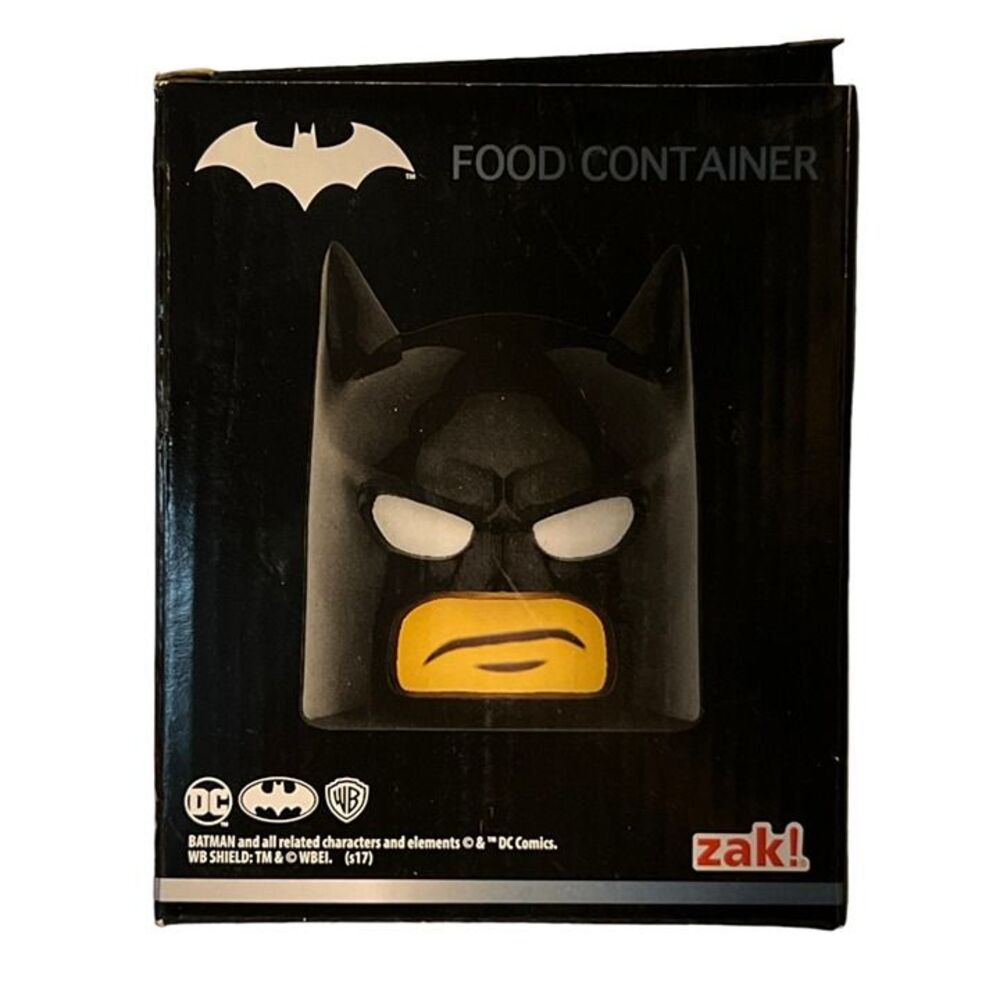 DC Comics Lego Batman Cowl Minifigure Head Food Storage Container